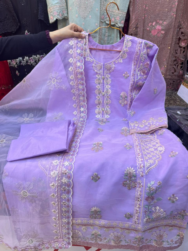 Premium Gold  Organza Party Dress